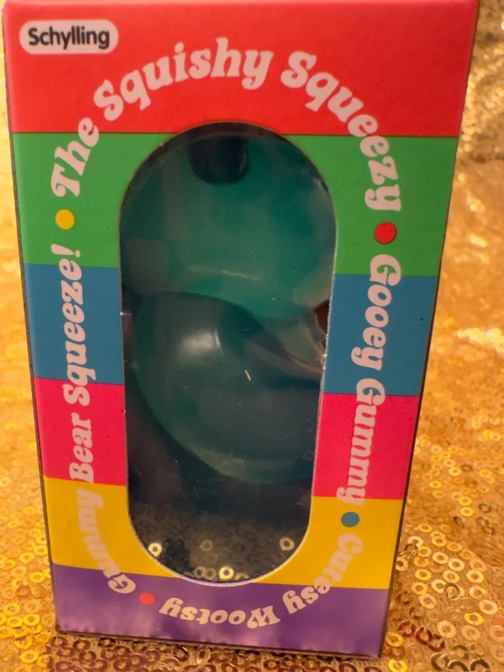 Schylling NeeDoh Gummy Bear Squishy Blue Authentic Brand New-Factory Sealed